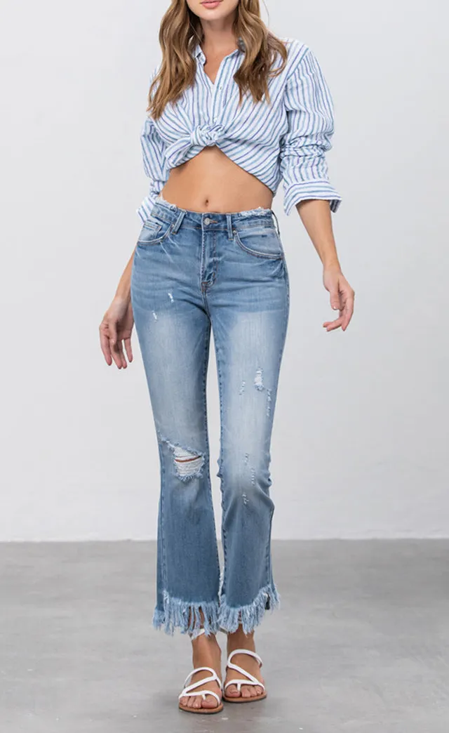 Cropped Flare Jeans