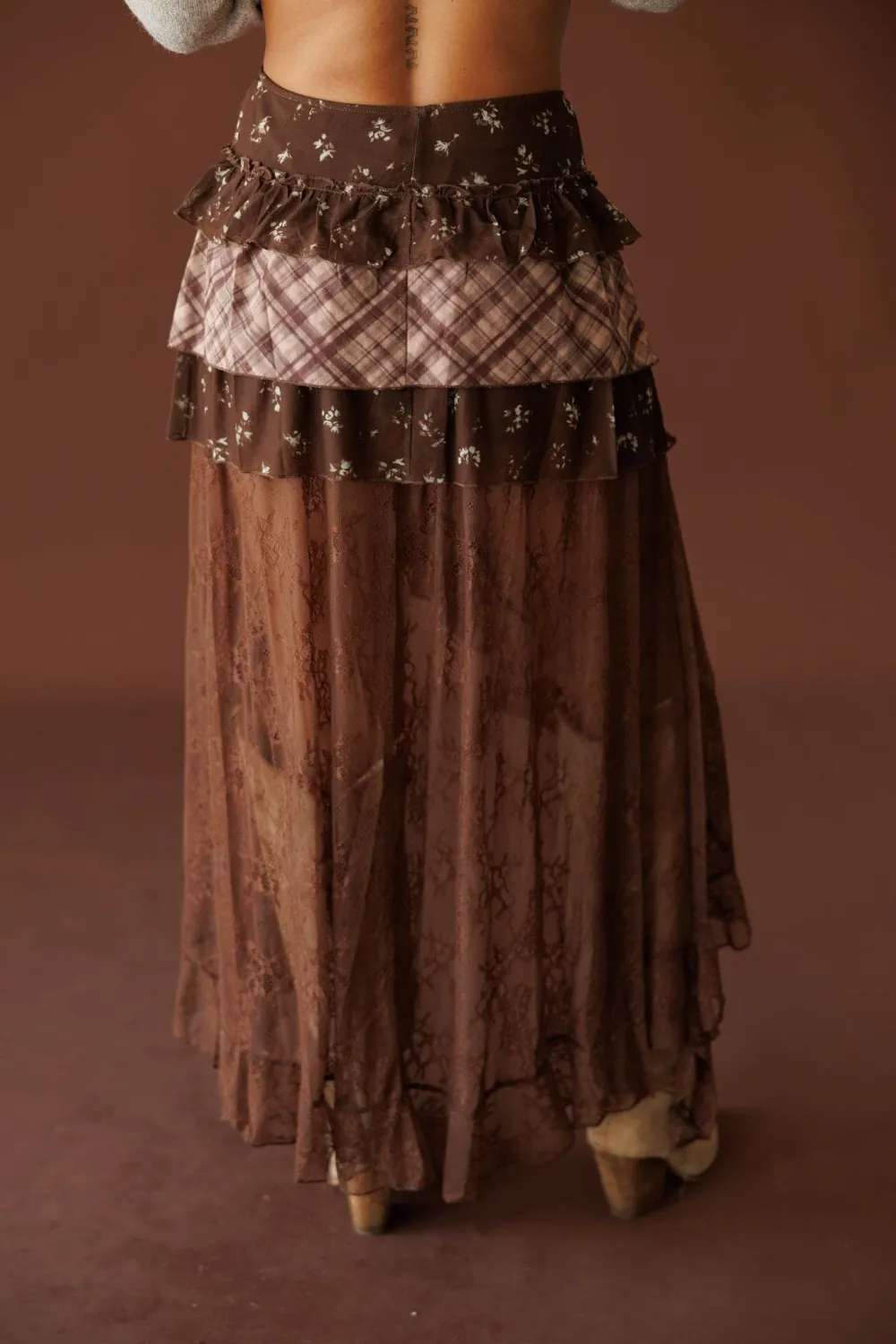 Tiered Maxi Skirt