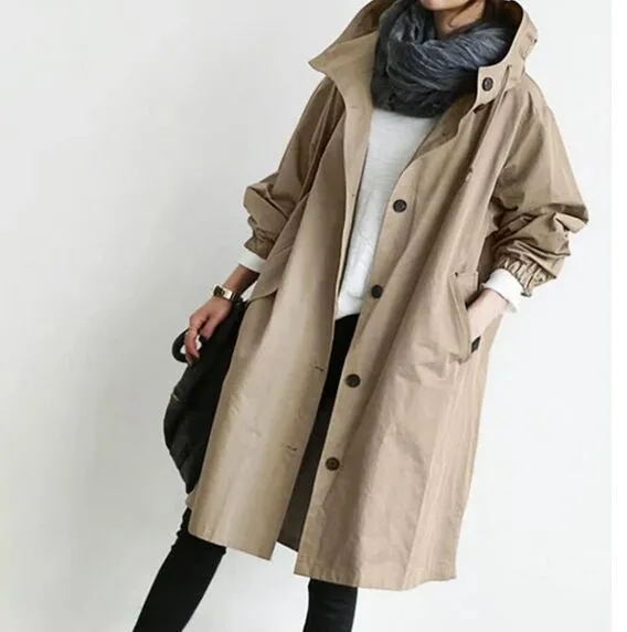 Classic Hooded Trench Coat