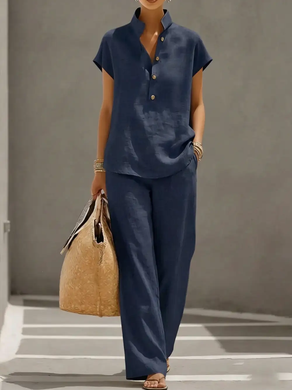 Classic Short-Sleeve Women's Lounge Set