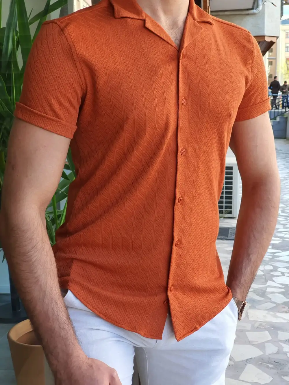 Everyday Short Sleeve Slim Fit Casual Shirt