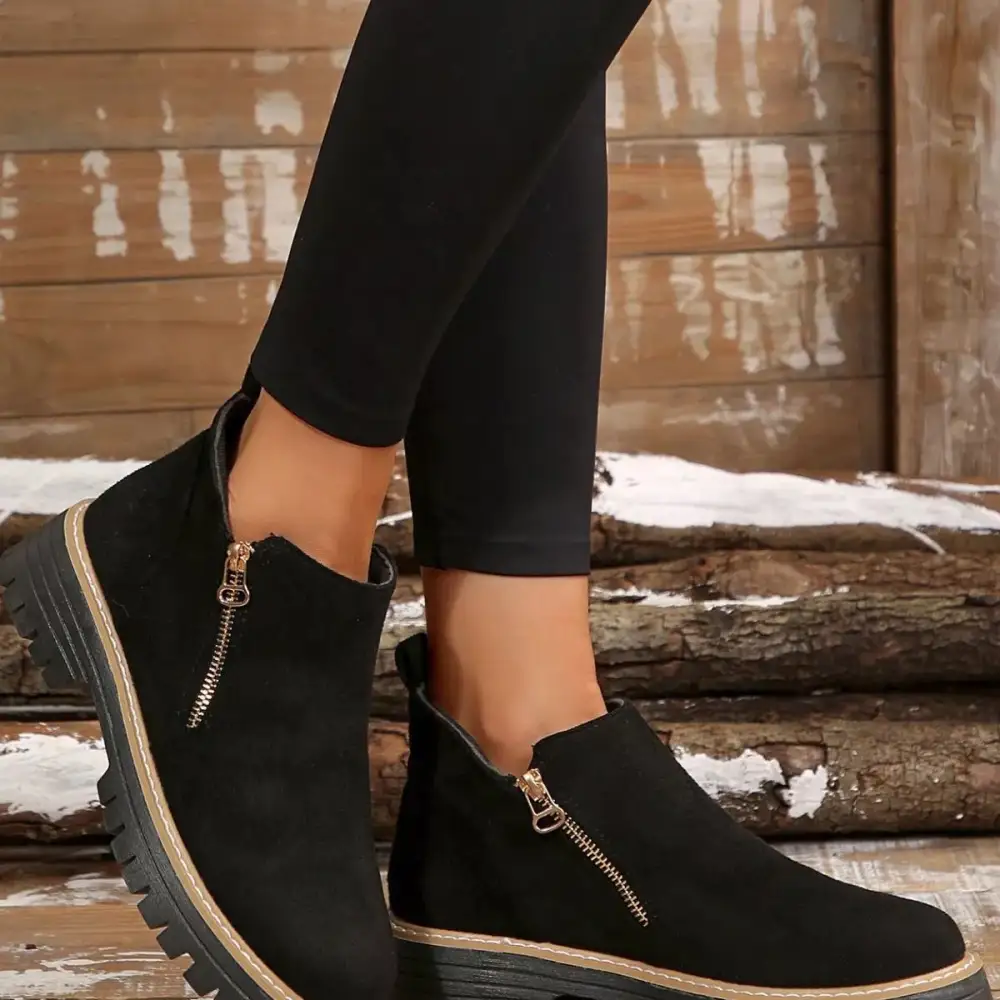 Side-Zip Ankle Boots