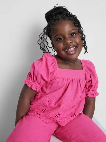 1.5-8yrs | Floral Embroidered Blouse