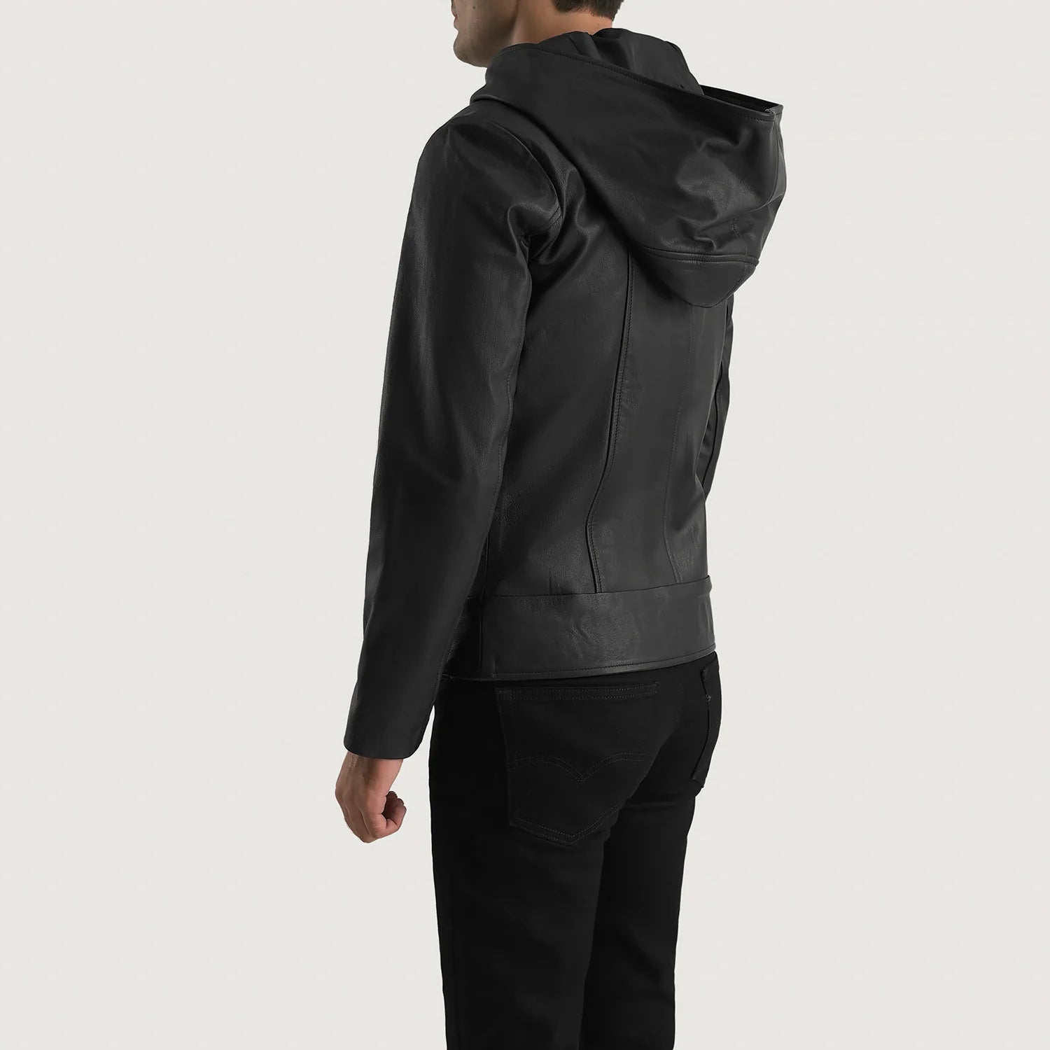 Men's Modern Hooded Leather Jacket