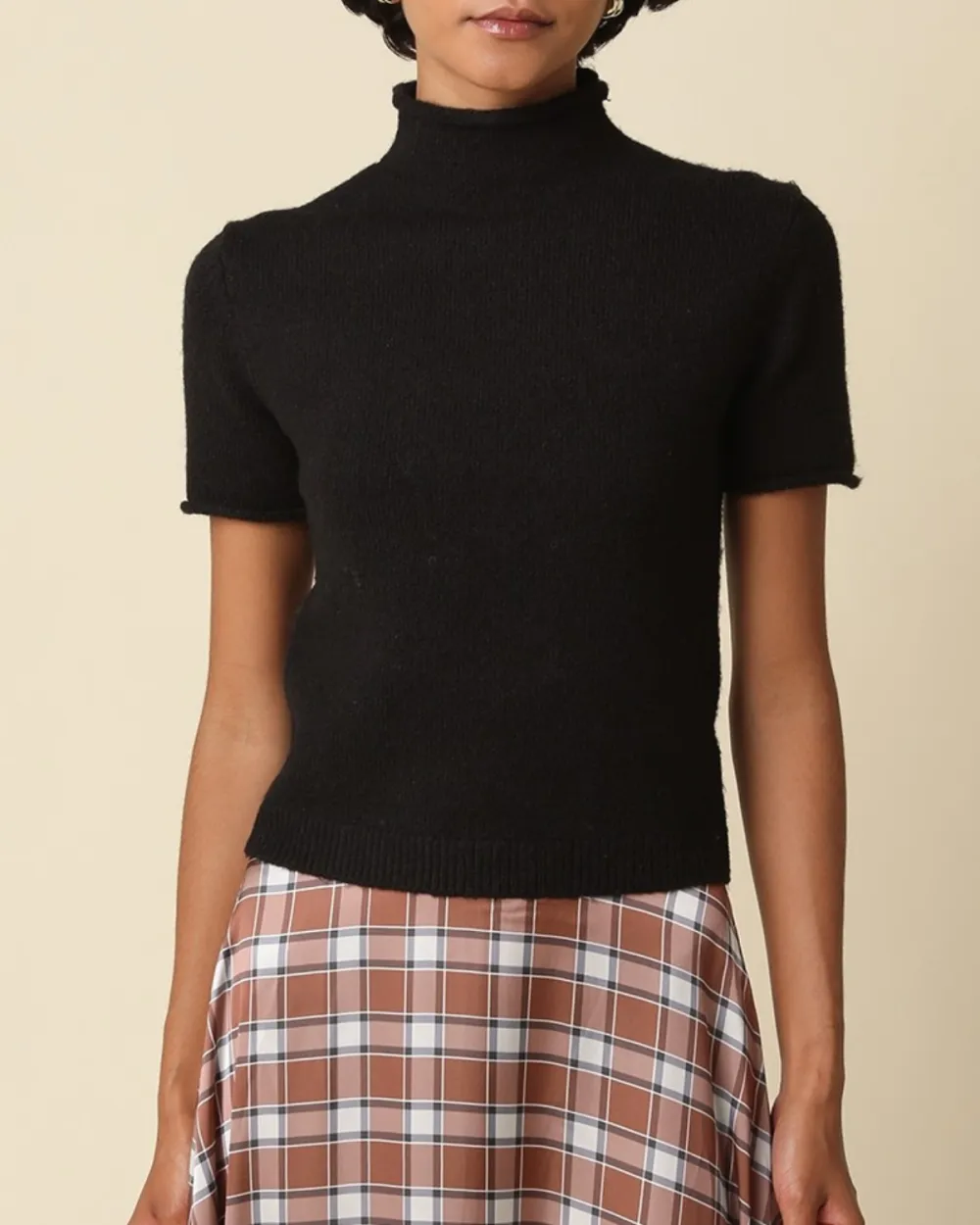 Relaxed Mock Neck Top