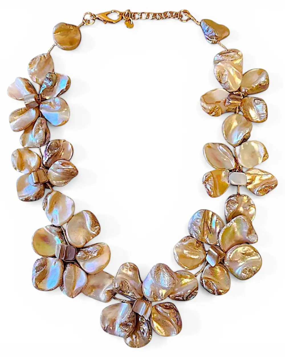 Floral Statement Shell Necklace