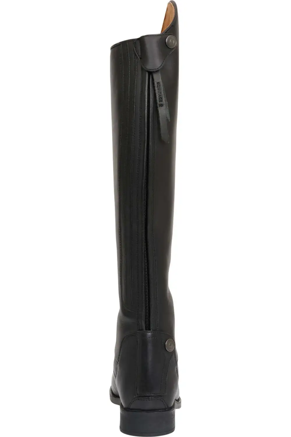 Refined Equestrian Leather Tall Riding Boots
