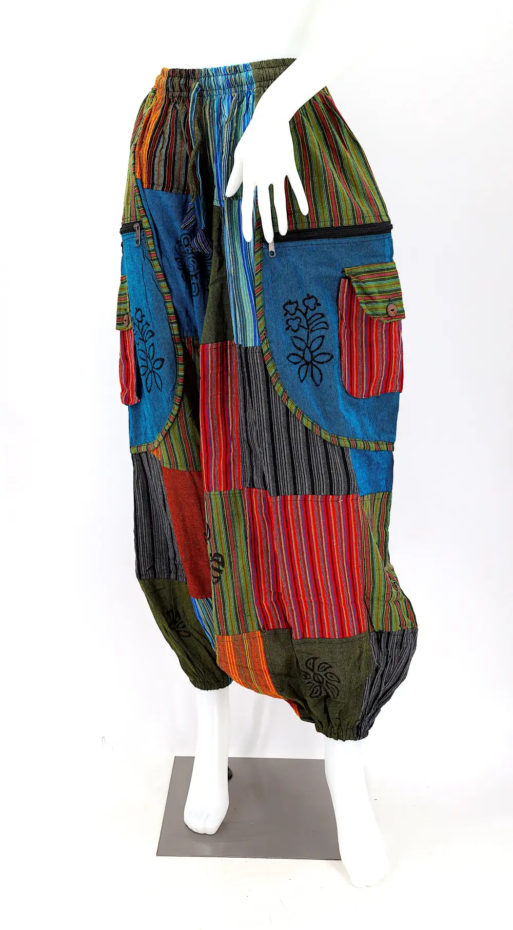 Women's Everyday Harem Patchwork Festival Pants