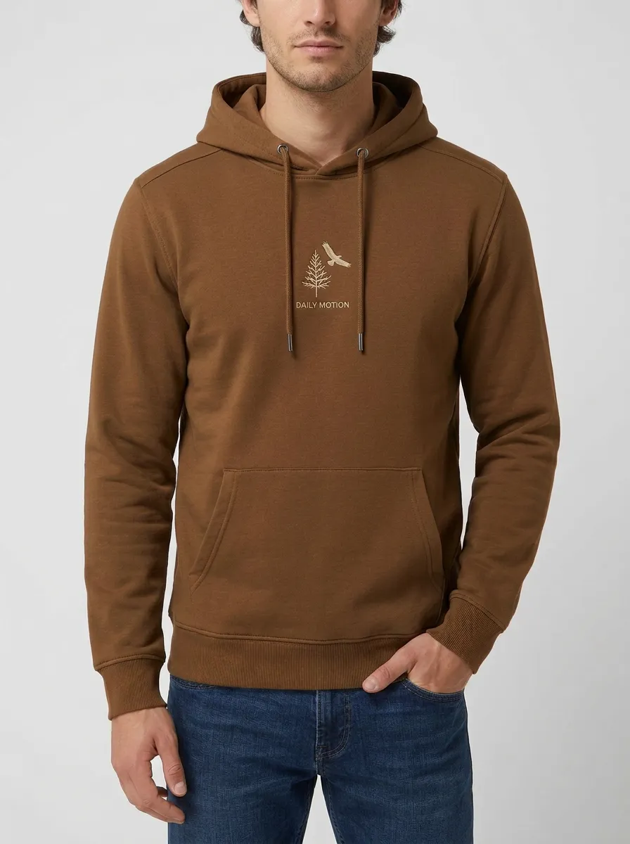 Men's Nature Outdoor Eagle Tree Daily Motion Print Hoodie