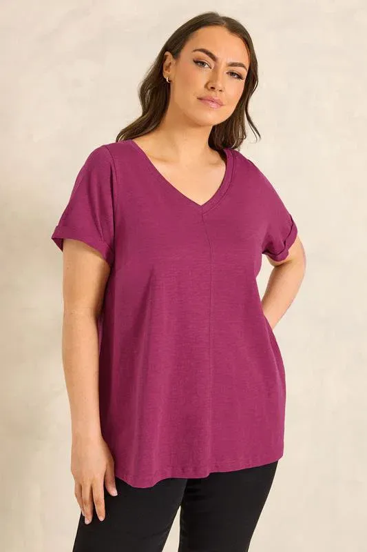 Berry Red Premium Cotton T-Shirt