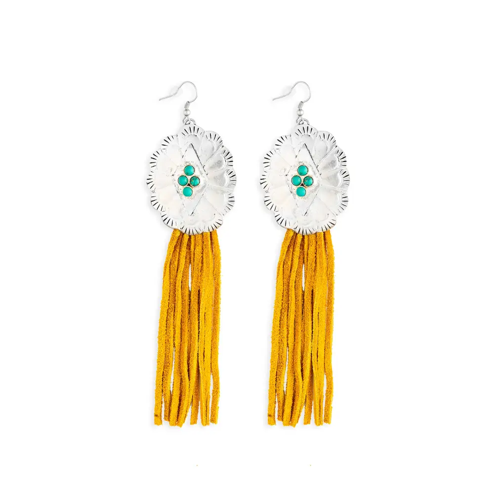 Subtle Textured Artful Fringe Earrings