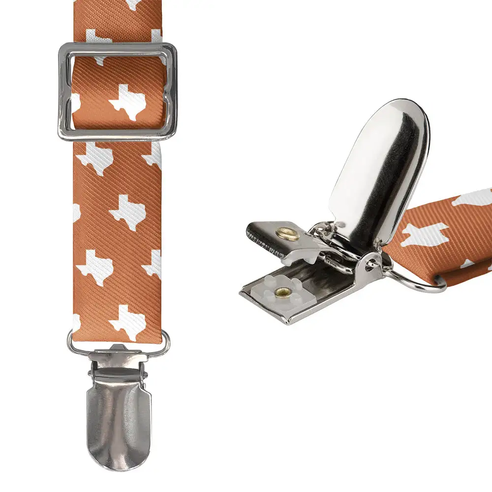 Graphic Silhouette Motif Suspenders