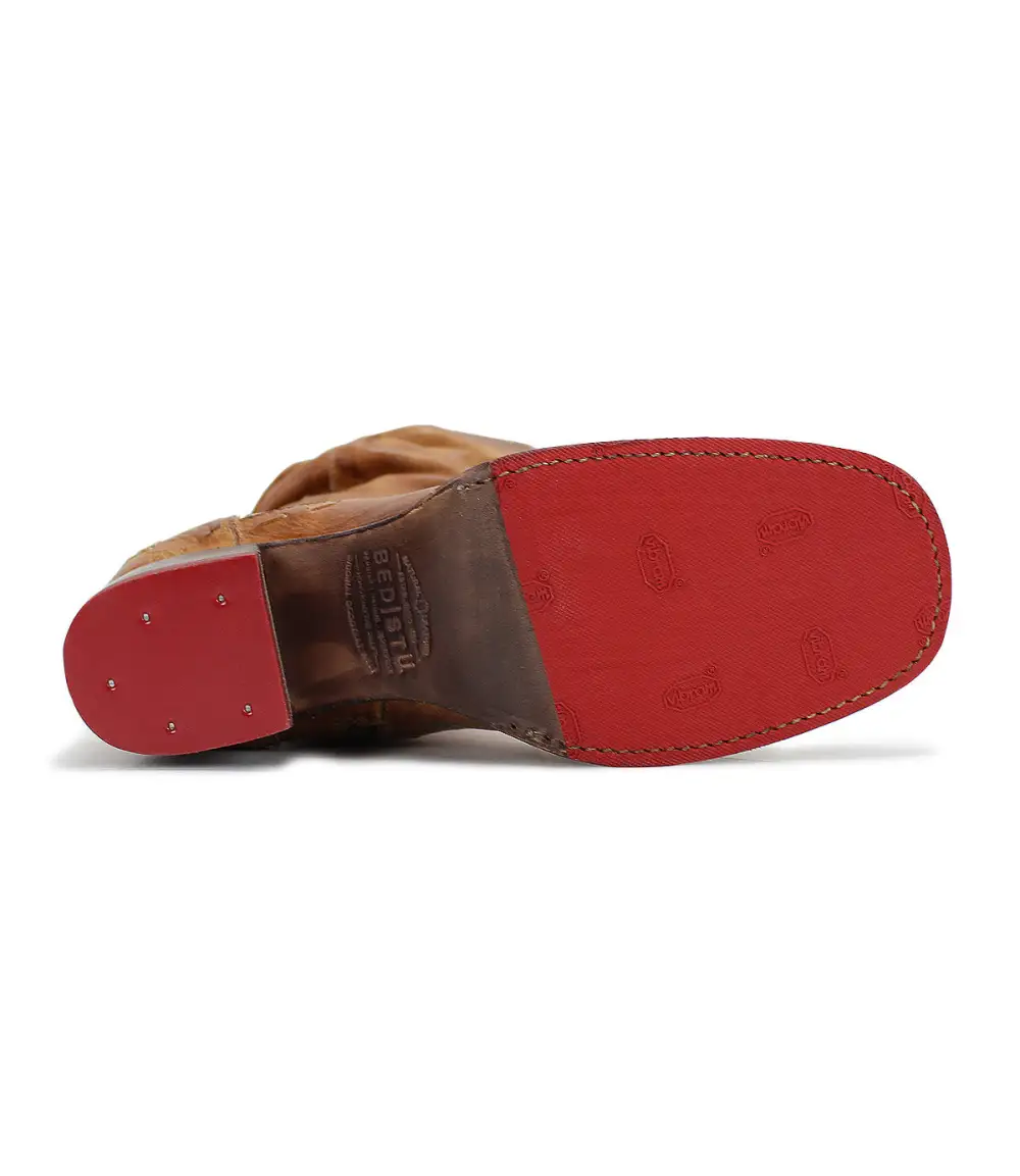 Ruched Contrast-Stitched Everyday Boots