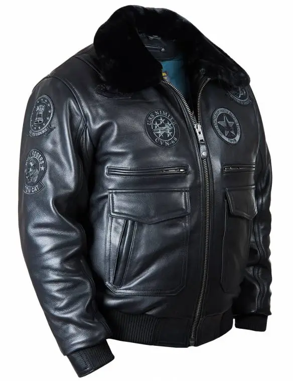 Soft Touch Faux Leather Bomber Jacket