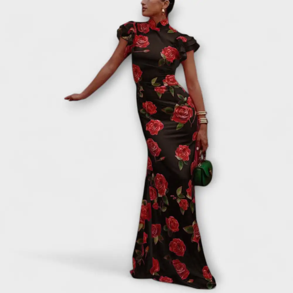 With Floral dress