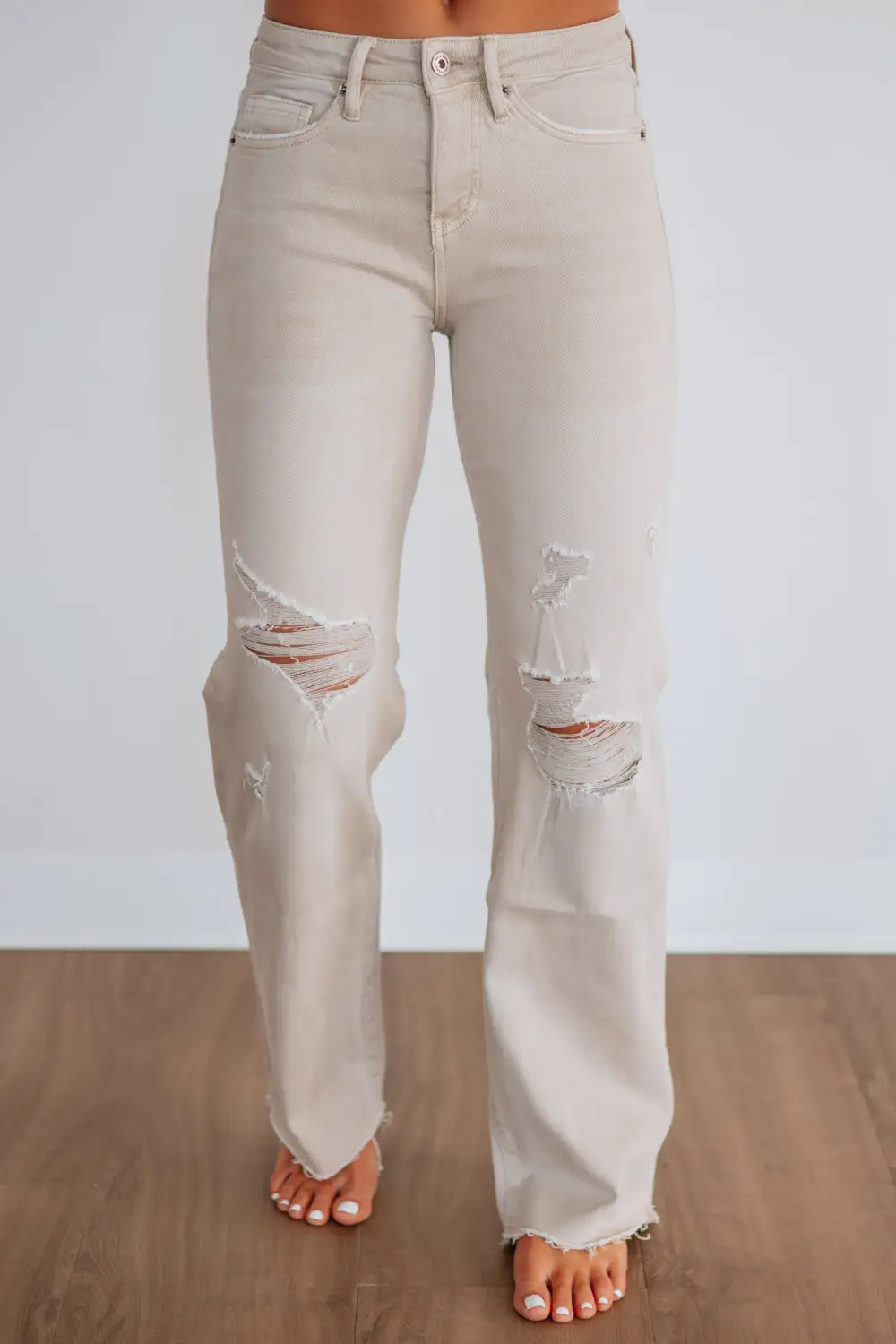 Women's High Rise Wide Leg Tummy Control Jeans