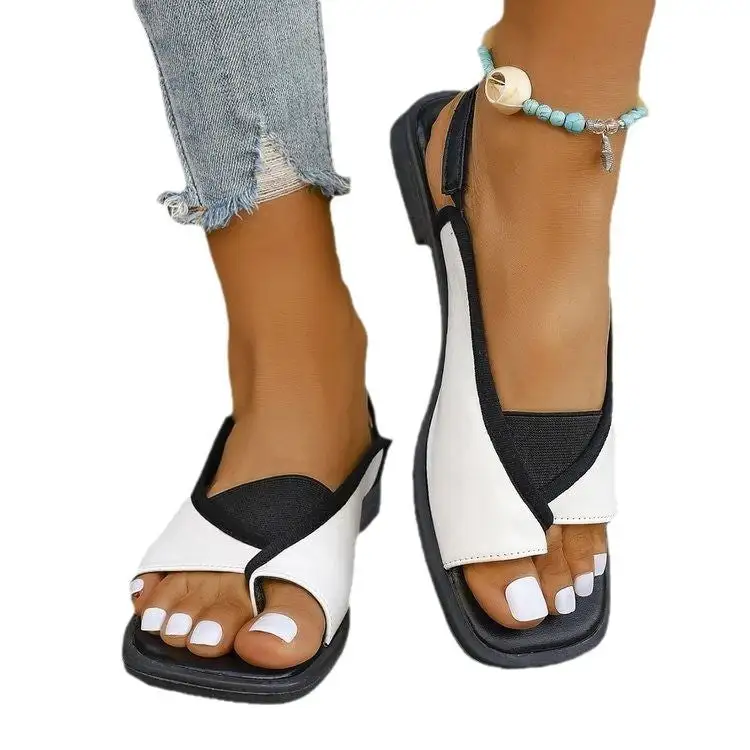 Floral Detail Flat Sandals