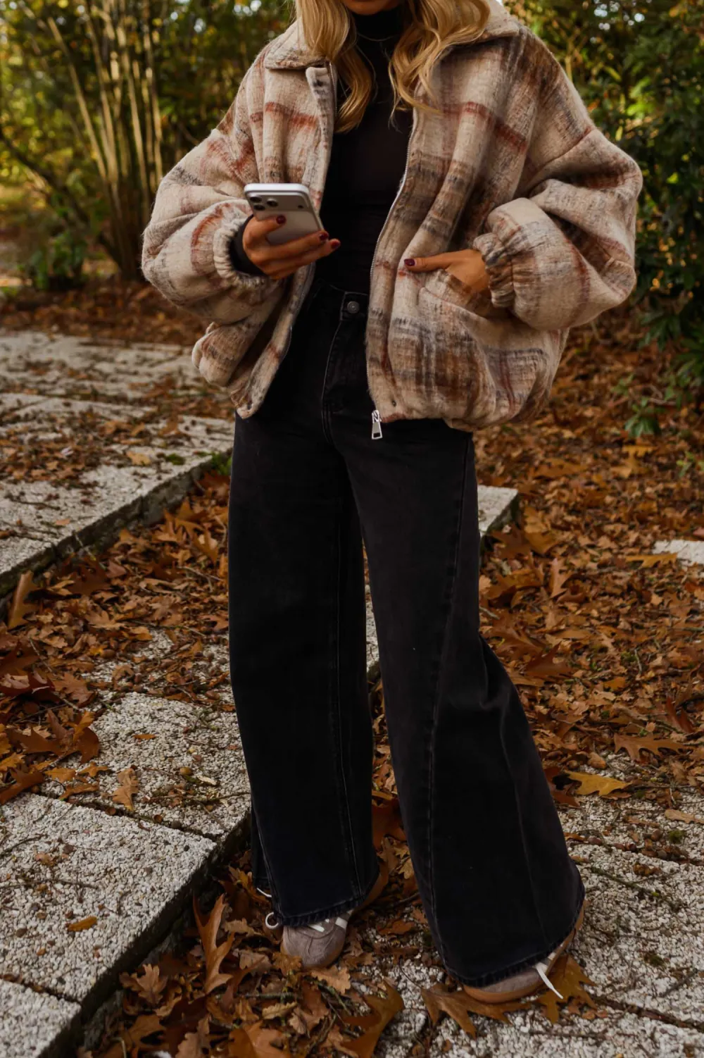Classic Plaid Casual Coat