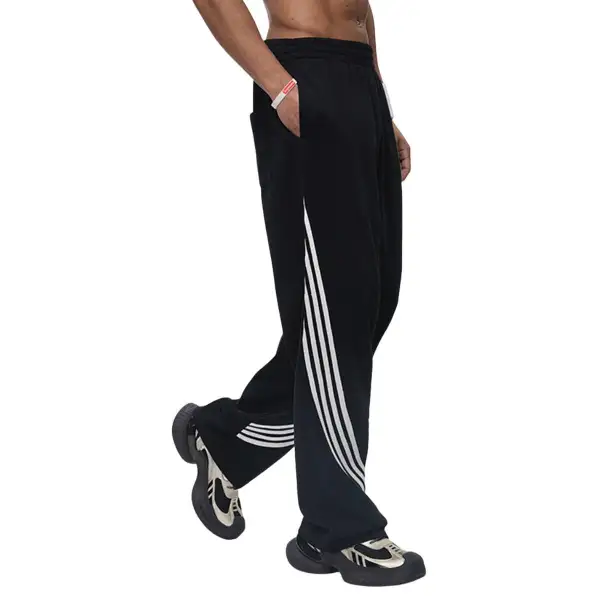 Baggy Fit Striped Men's Casual Pants