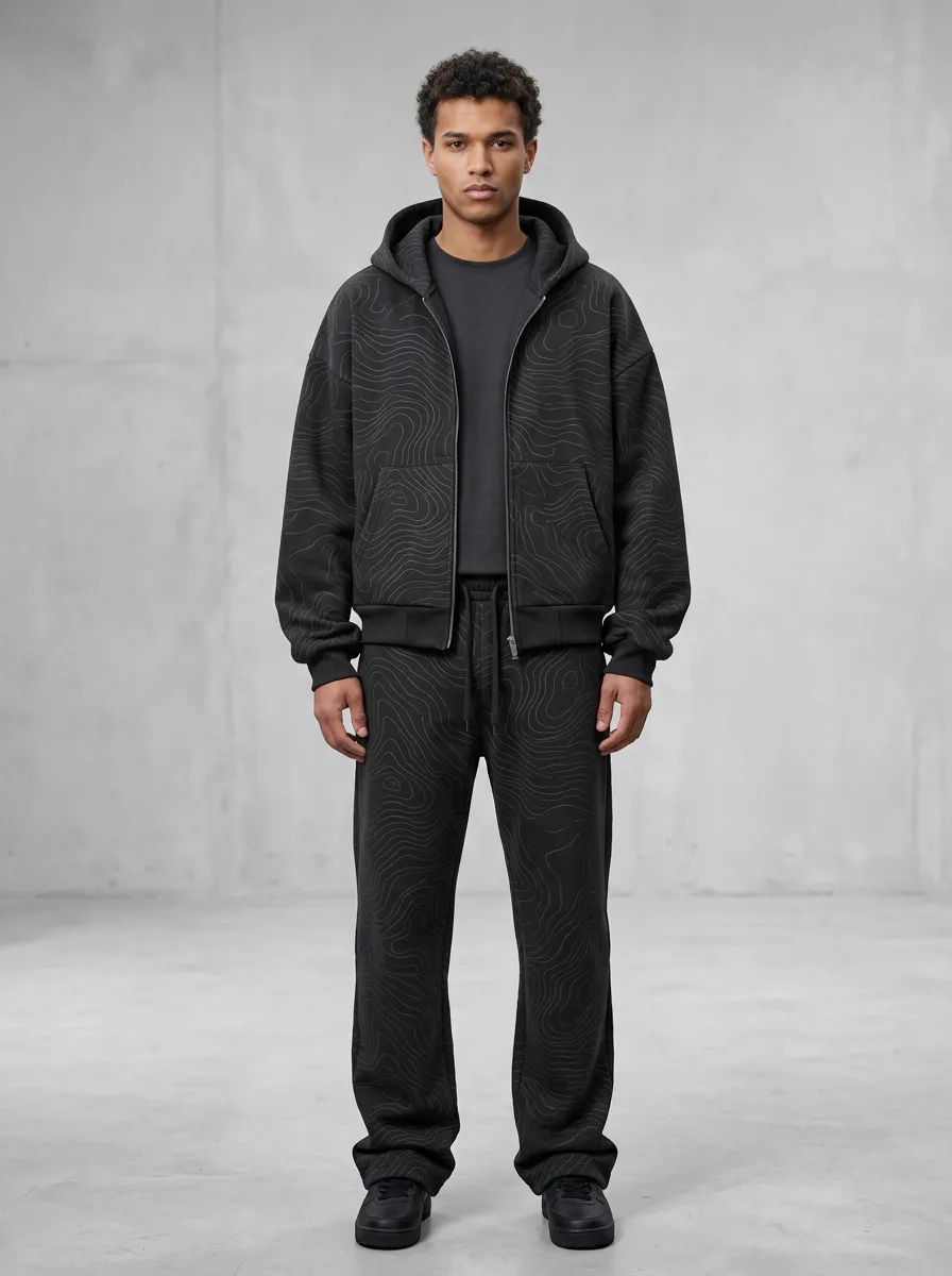 Tracksuit Topographic Men's Two-Piece Tracksuit