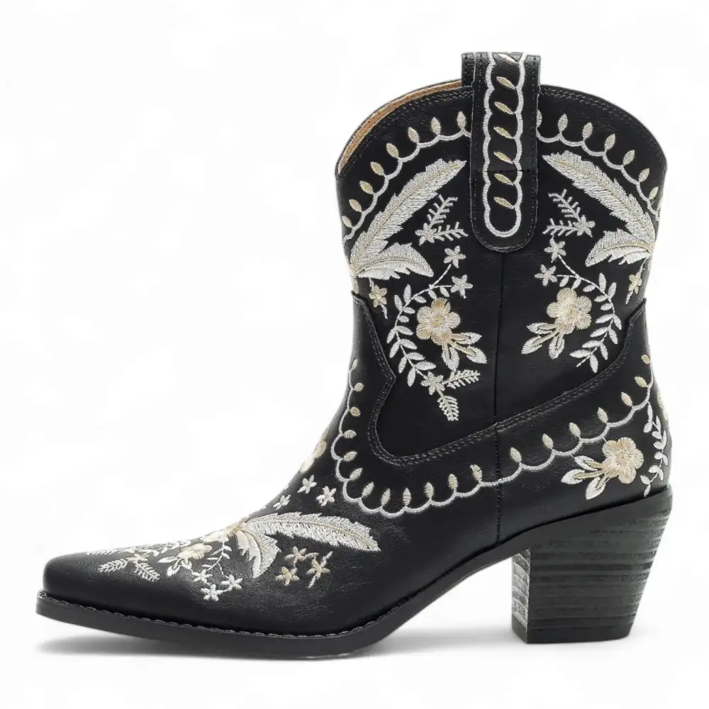 Corral Embroidered Cowgirl Ankle Bootie