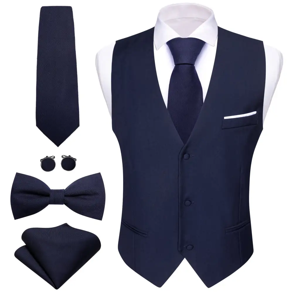 Classic V Neck Casual Formal Dress Vest