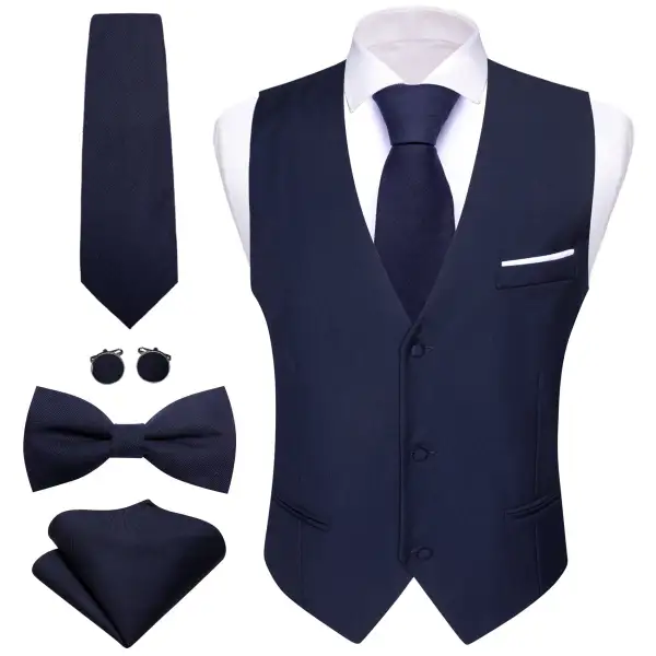 Classic V Neck Casual Formal Dress Vest