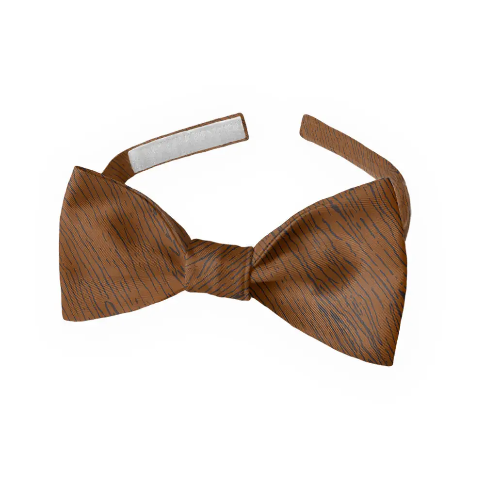 Woodgrain Pattern Bow Tie