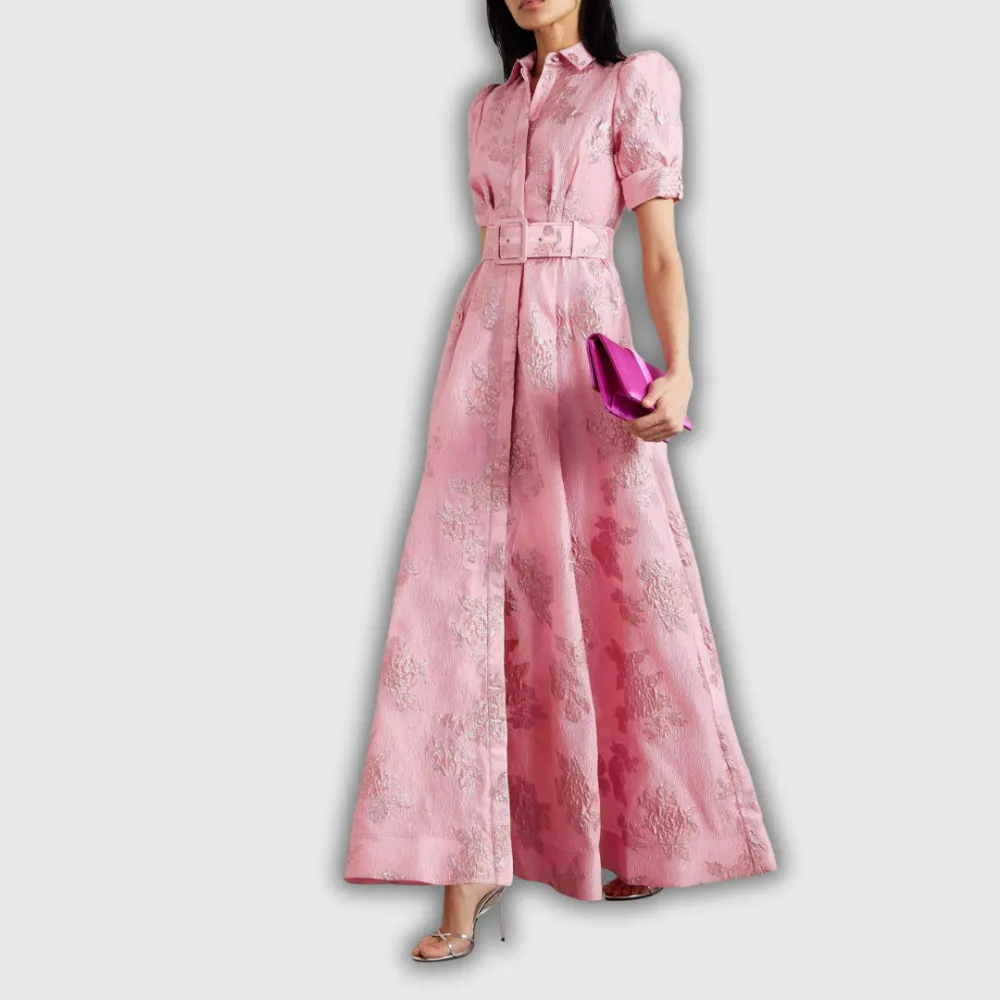 Floral Belted Casual Dress