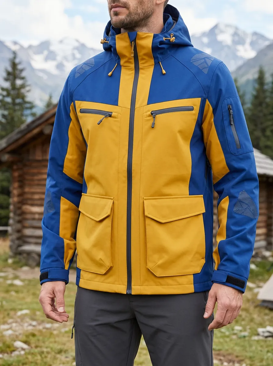 Men's Hiking Lover Mountain Graphic Printed Jacket