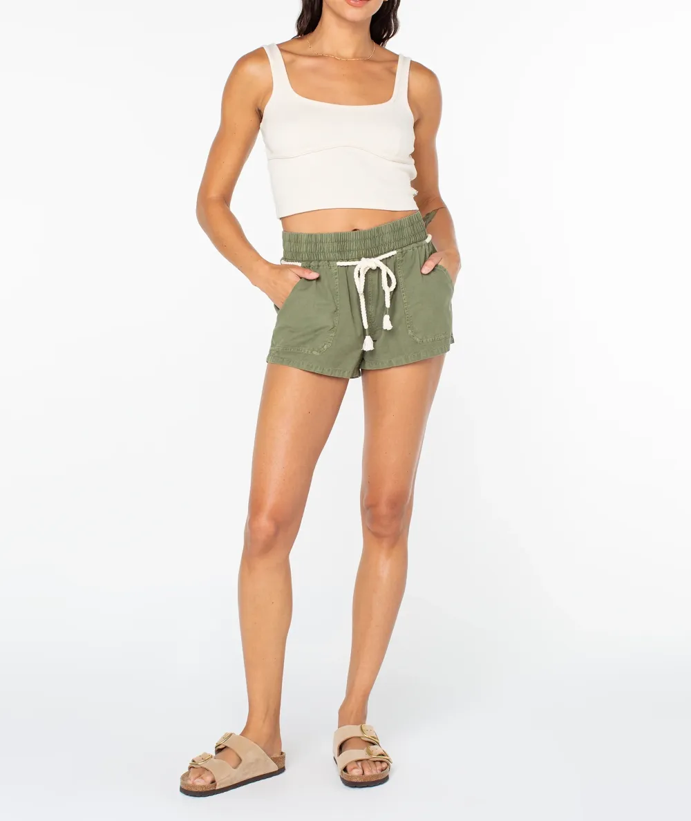 Blue Drawstring Shorts