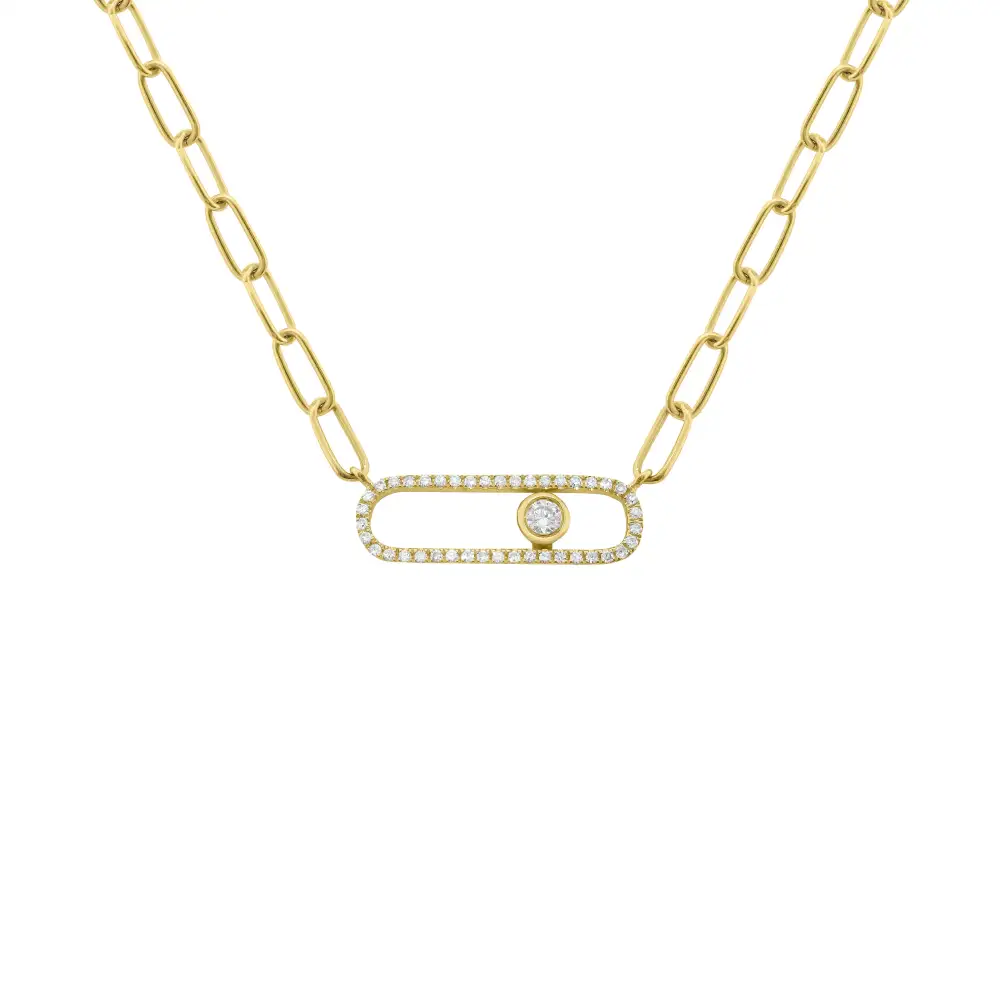 Minimal Artful Classic Diamond Necklace