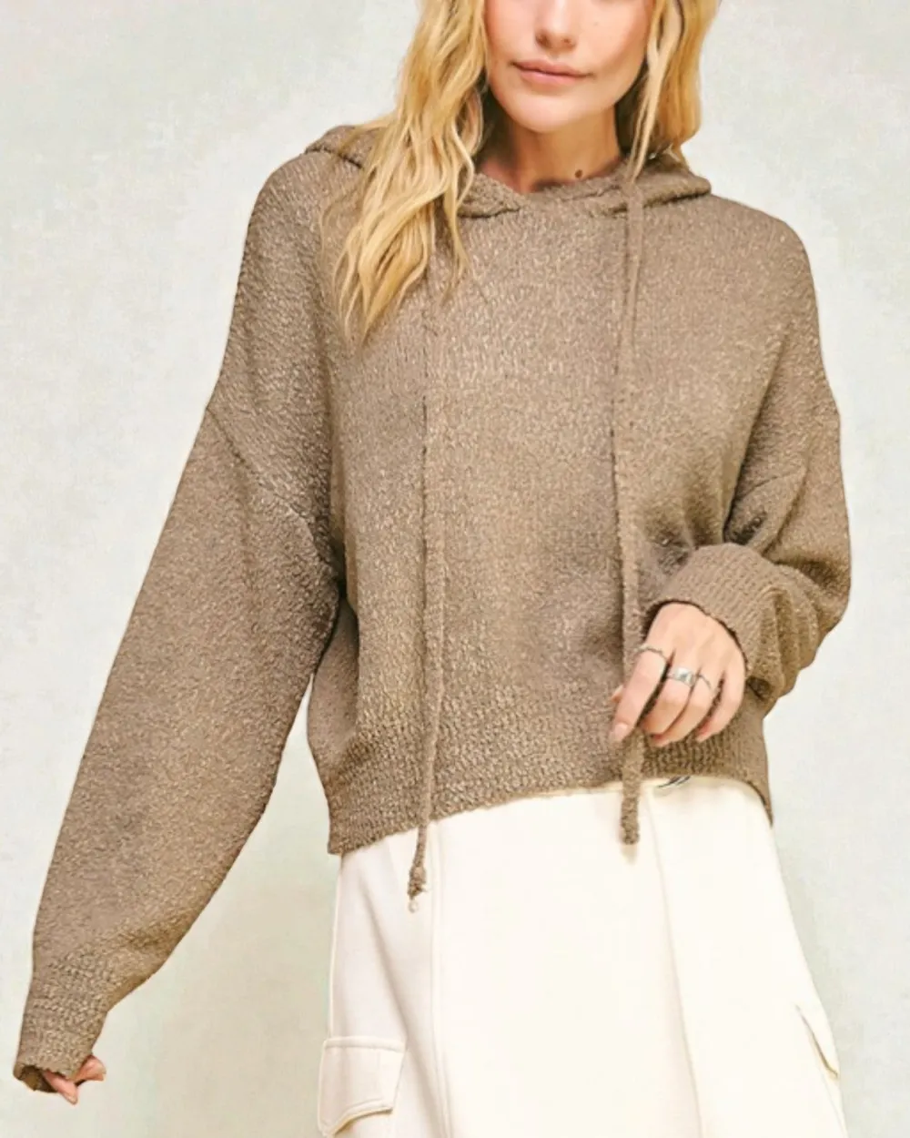 Knit Hoodie Sweater