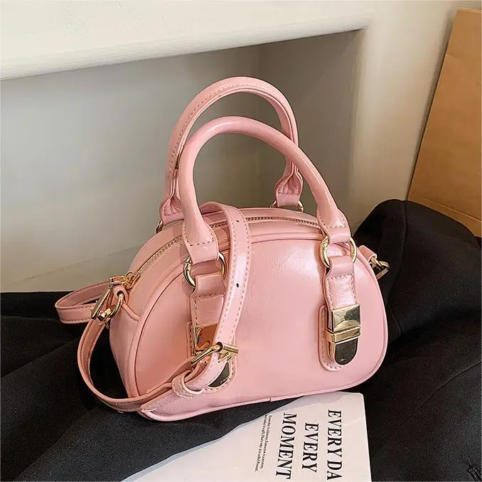 Bow Detail Curved Crossbody Bag