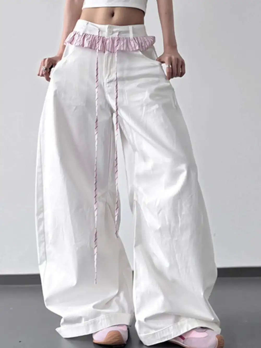 Soft Wide Leg Drawstring Pants