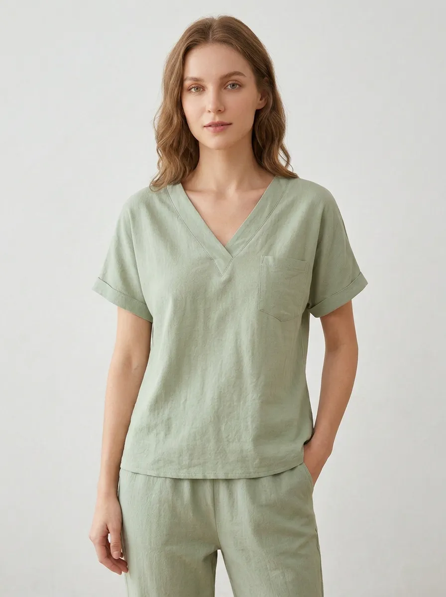 Classic Women's V-Neck Shirt
