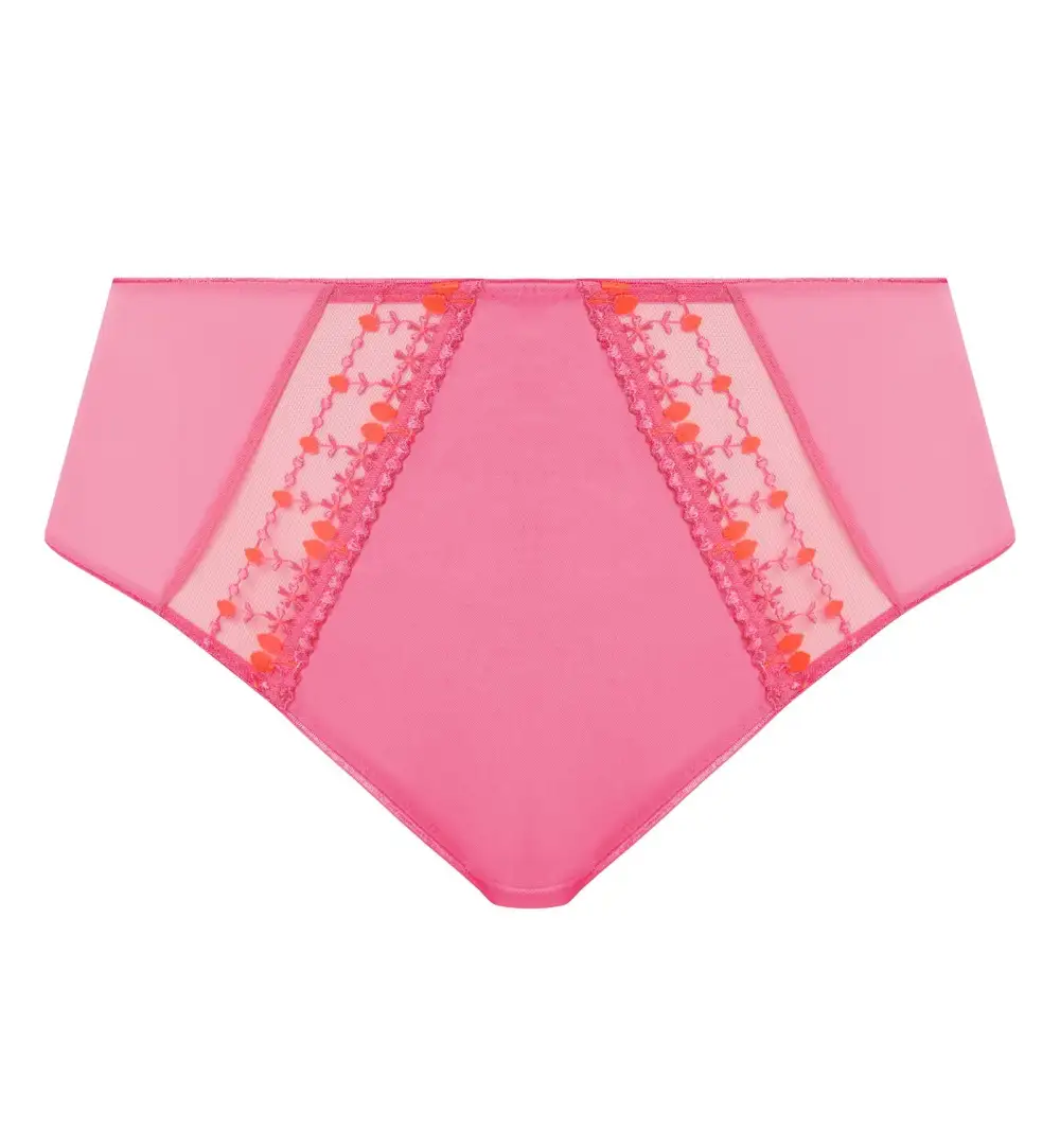 Modern High-Waist Cotton Embroidered Full-Coverage Brief Panty