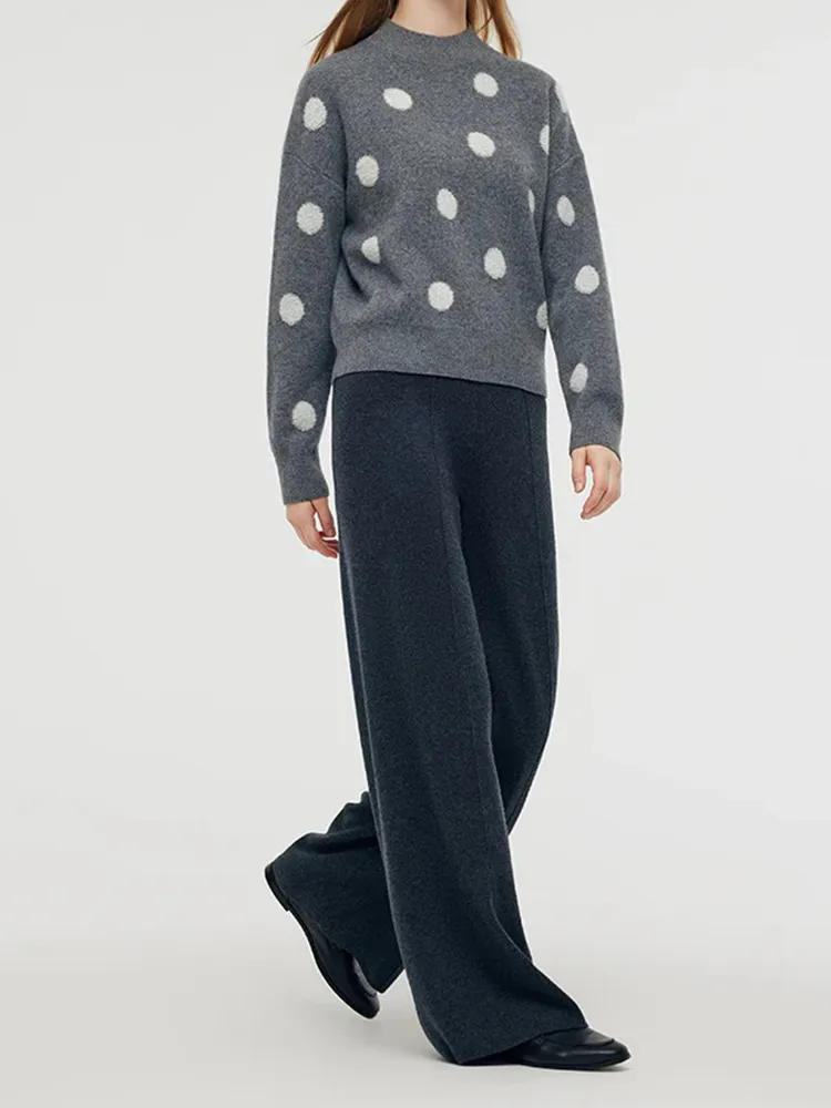 Wool Blend Sequins Women Sweater