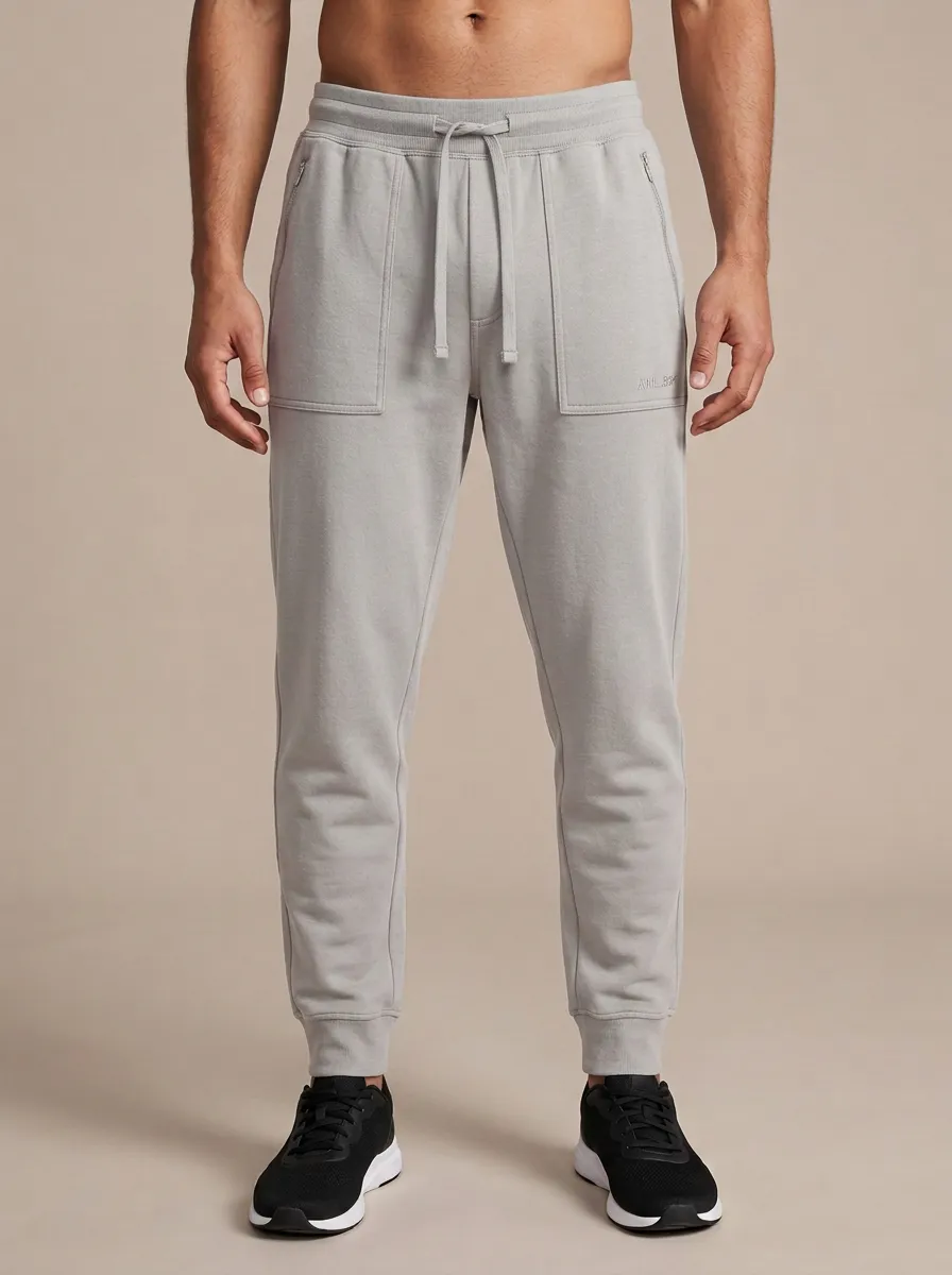 Men's Modern Embroidered Fitness Athletic Jogger Pants