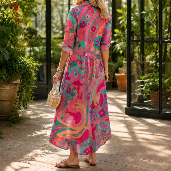 High-Low Floral Maxi Dress