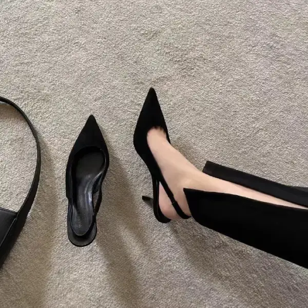 Slip On Stiletto Sandals
