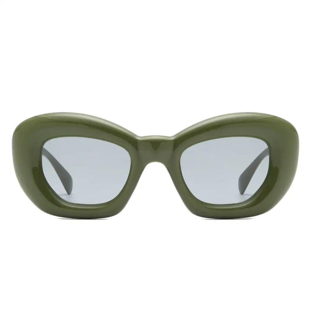 Square Thick Frame Cat-Eye Sunglasses