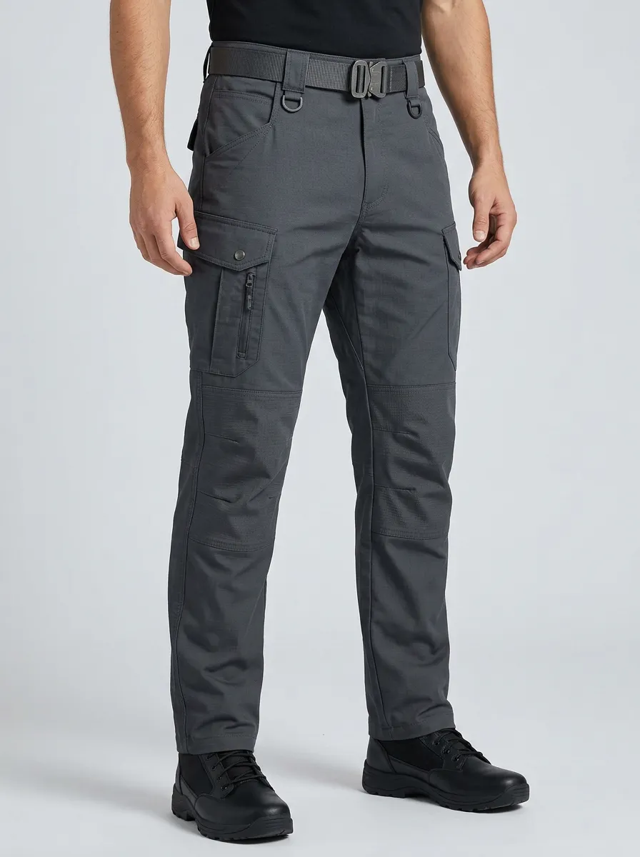 Classic Clean-Line Men's Multi-Pocket Waterproof Tactical Cargo Pants