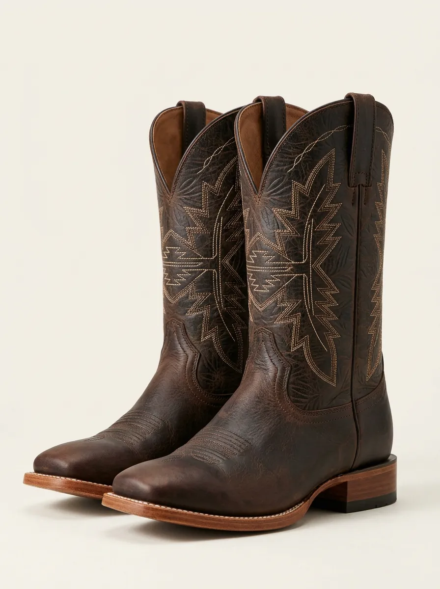 Unisex Frontier Heritage Geometric Edit Western Cowboy Boots