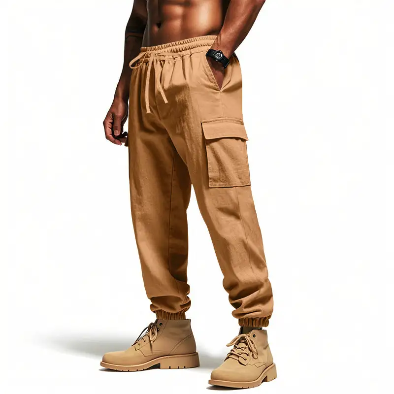 Men's Cargo Jogger Pants Utility Waistband Cargo Pants