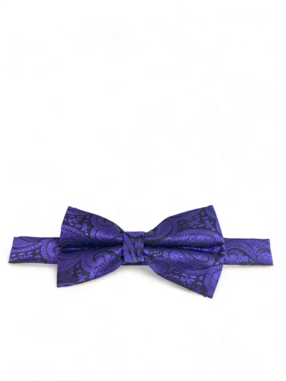 Dressy Paisley Microfiber Bow Tie