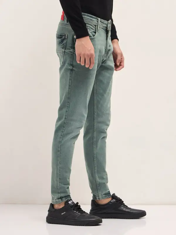 Flexible Stretch Pocket Cotton Jeans