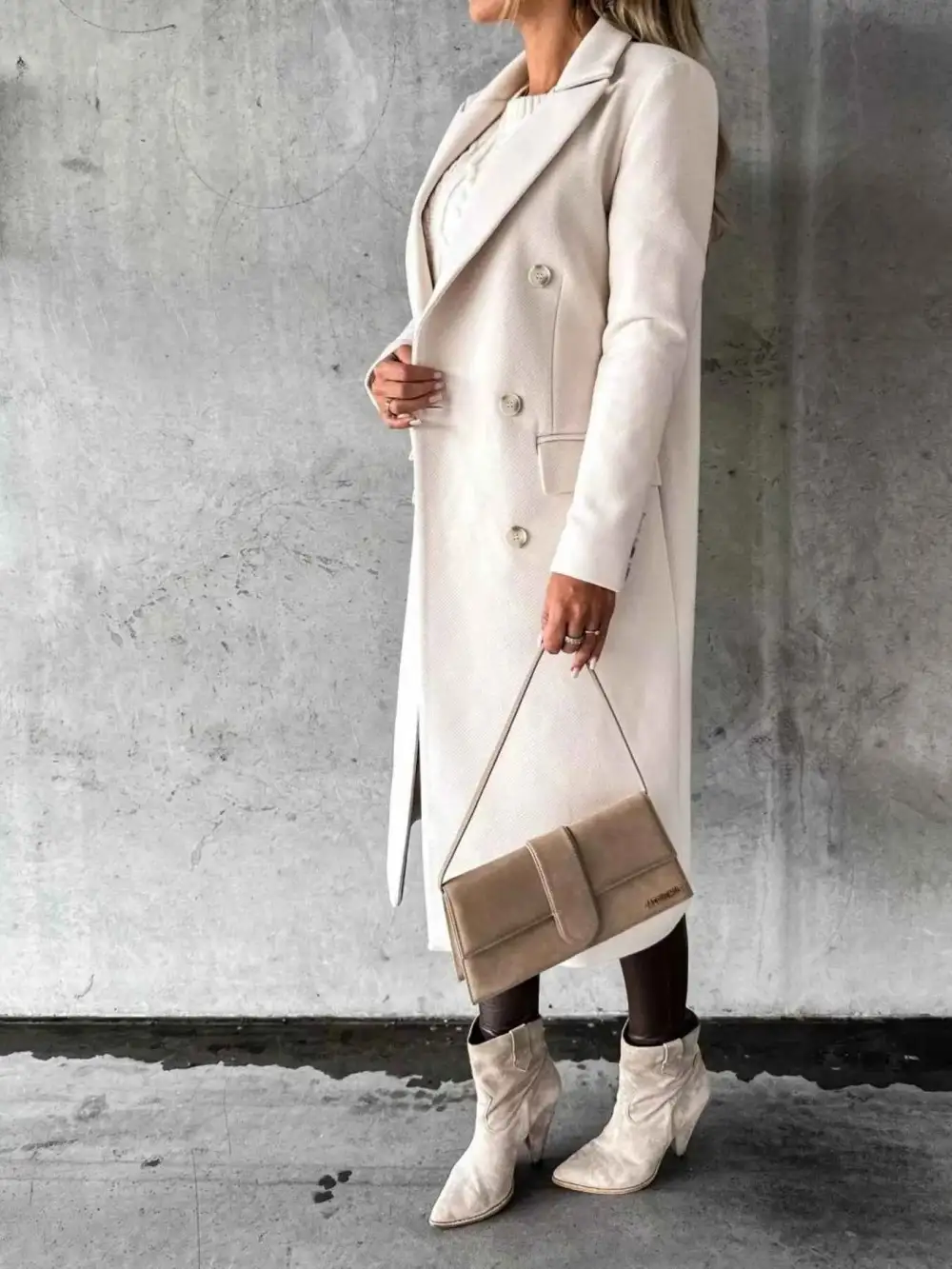 Double Breasted Longline Coat