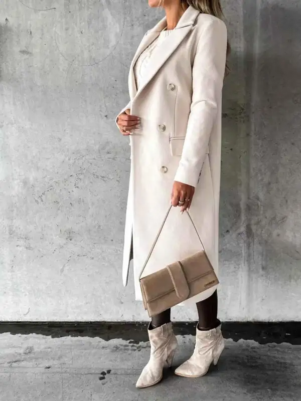 Double Breasted Longline Coat