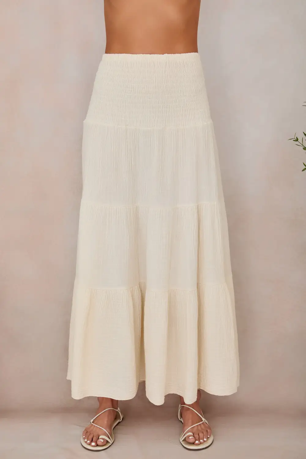 Refined Tiered Maxi Skirt